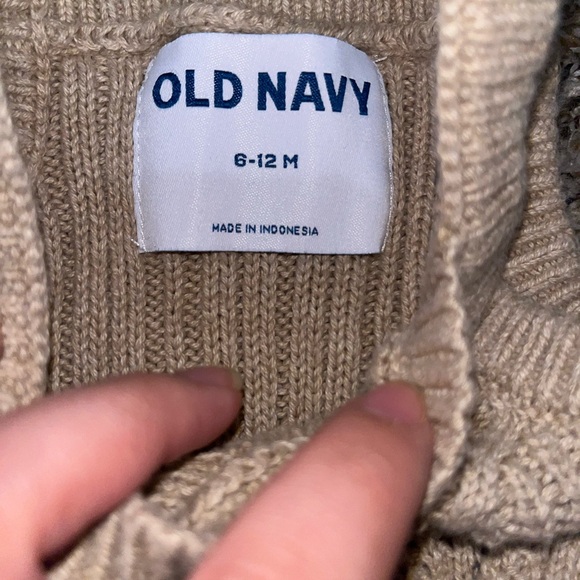 Old Navy Knit Baby Romper in Tan - Picture 2 of 2